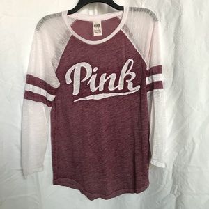 PINK Baseball Tee